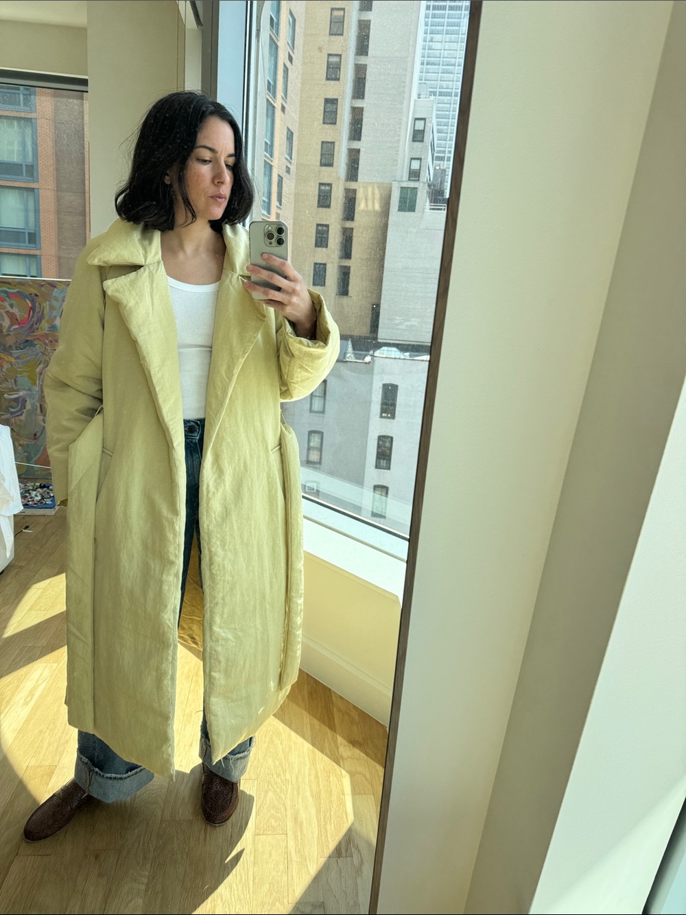 No 6 Store down trench coat jacket